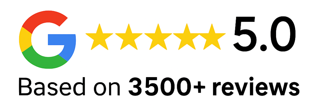 3500+ reviews
