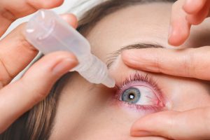 Person feeling pressure in eye after LASIK surgery