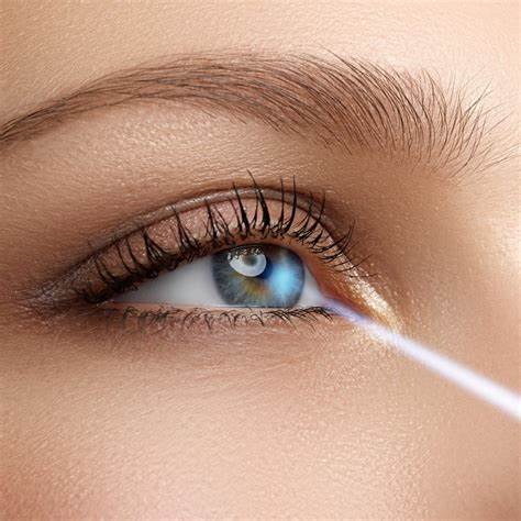 A patient undergoing a Lasik eye surgery procedure.